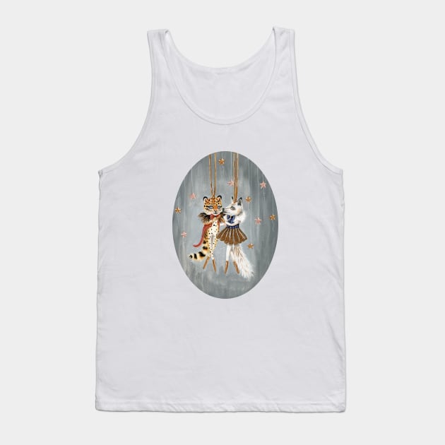 Cecil the leopard and Belle the arctic fox Tank Top by KayleighRadcliffe